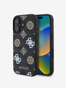 Guess Guess PU 4G Peony MagSafe zadný kryt pre iPhone 16 čierny