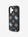 Guess Guess PU 4G Peony MagSafe zadný kryt pre iPhone 16 čierny
