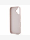 Guess Guess PU Grained 4G Metal Logo zadný kryt pre iPhone 16 ružový