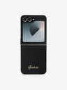 Guess Guess PC/TPU Glitter Flakes Metal Logo zadný kryt pre Samsung Galaxy Z Flip 6 Black