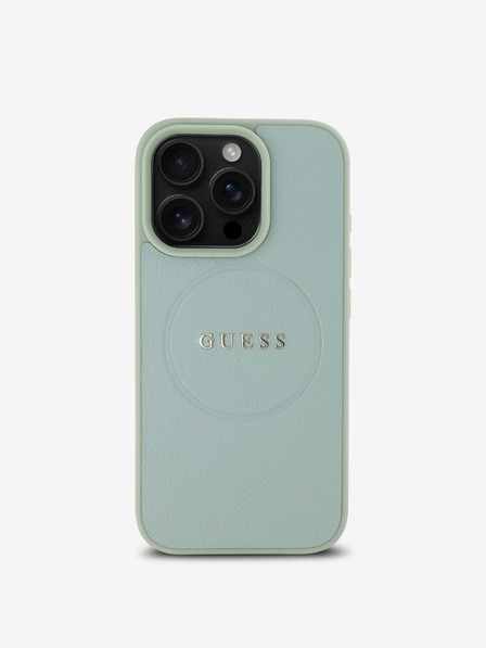 Guess Guess PU Grained Classic Logo MagSafe zadný kryt pre iPhone 16 Pro Green