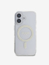 Guess Guess IML Glitter Ring MagSafe zadný kryt pre iPhone 16 Plus Transparent