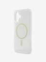 Guess Guess IML Glitter Ring MagSafe zadný kryt pre iPhone 16 Plus Transparent