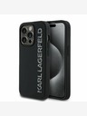 Karl Lagerfeld Karl Lagerfeld 3D gumový zadný kryt s trblietavým logom pre iPhone 13 Pro Black