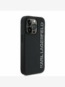 Karl Lagerfeld Karl Lagerfeld 3D gumový zadný kryt s trblietavým logom pre iPhone 13 Pro Black