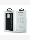 Karl Lagerfeld Karl Lagerfeld 3D gumový zadný kryt s trblietavým logom pre iPhone 13 Pro Black