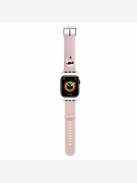 Karl Lagerfeld Karl Lagerfeld Karl Head NFT remienok pre Apple Watch 42/44/45/46/49 ružový