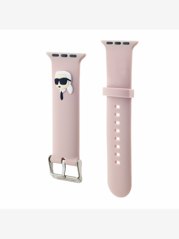 Karl Lagerfeld Karl Lagerfeld Karl Head NFT remienok pre Apple Watch 42/44/45/46/49 ružový