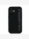 Karl Lagerfeld Zadný kryt Karl Lagerfeld 3D Rubber Glitter Logo pre iPhone 16 čierny