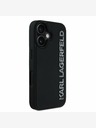 Karl Lagerfeld Zadný kryt Karl Lagerfeld 3D Rubber Glitter Logo pre iPhone 16 čierny