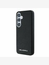 Karl Lagerfeld Karl Lagerfeld PU Saffiano Kovové logo a rám zadný kryt pre Samsung Galaxy S25 čierny