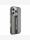 Karl Lagerfeld Karl Lagerfeld IML Stripe Logo zadný kryt pre iPhone 16 Pro čierny