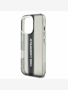 Karl Lagerfeld Karl Lagerfeld IML Stripe Logo zadný kryt pre iPhone 16 Pro čierny