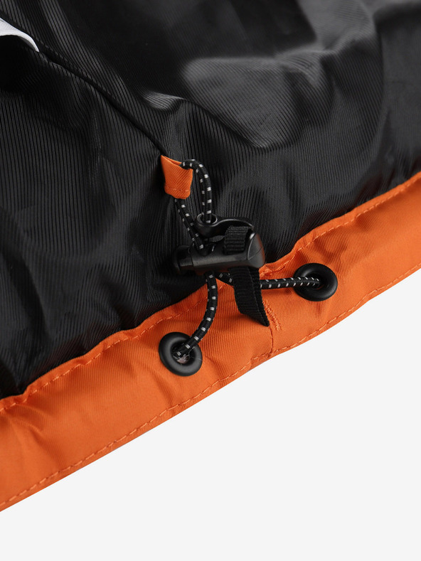 ALPINE PRO Oranžová pánska zimná bunda Alpine Pro ICYB 7 s kapucňou