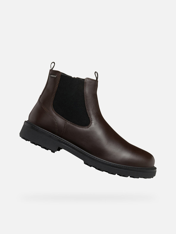 Geox Hnedé pánske členkové tenisky Geox Lagorai + Grip A