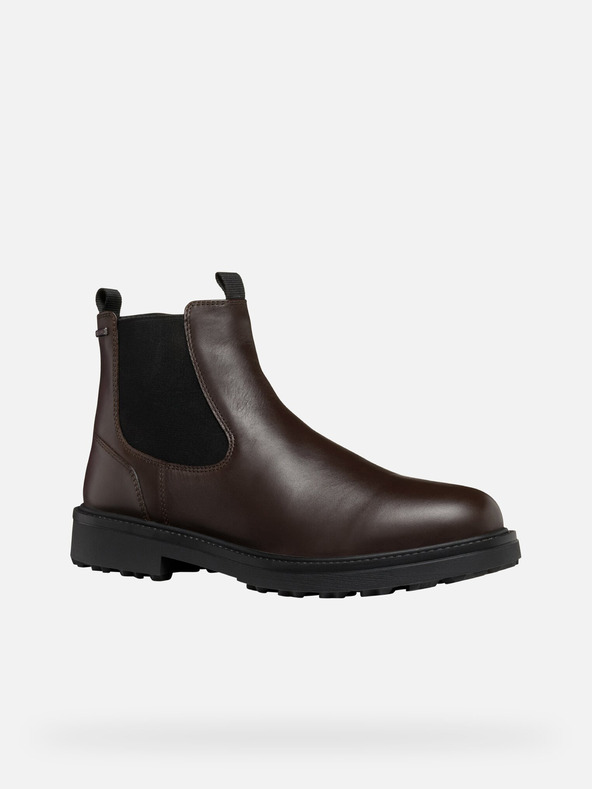 Geox Hnedé pánske členkové tenisky Geox Lagorai + Grip A