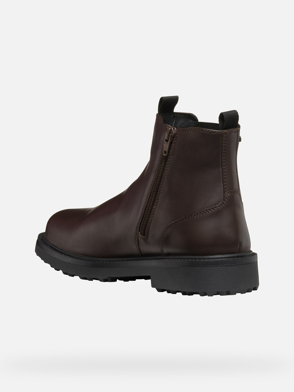 Geox Hnedé pánske členkové tenisky Geox Lagorai + Grip A