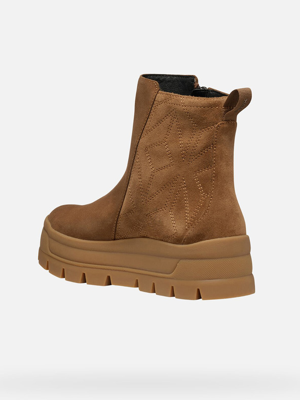 Geox Hnedé dámske členkové topánky Geox Spherica Ec7.1 Abx