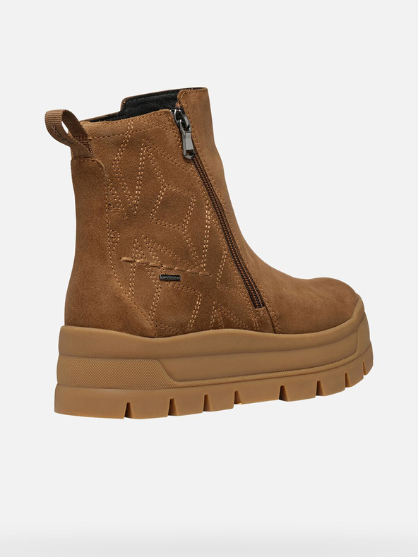 Geox Hnedé dámske členkové topánky Geox Spherica Ec7.1 Abx