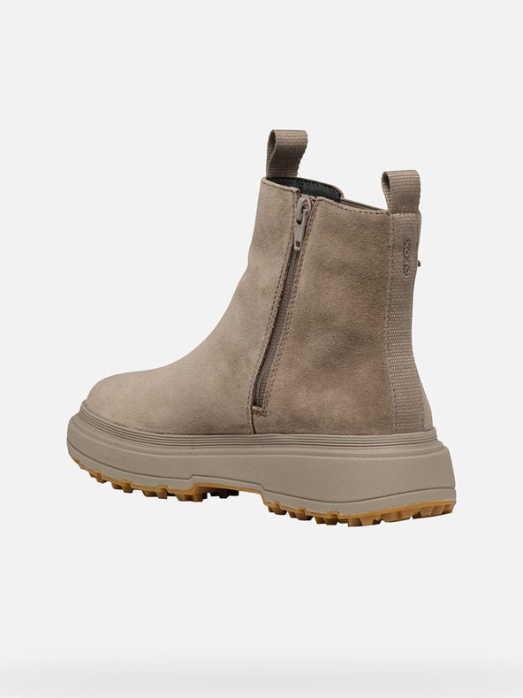 Geox Béžová dámska členková obuv Geox Lamidie + Grip Abx