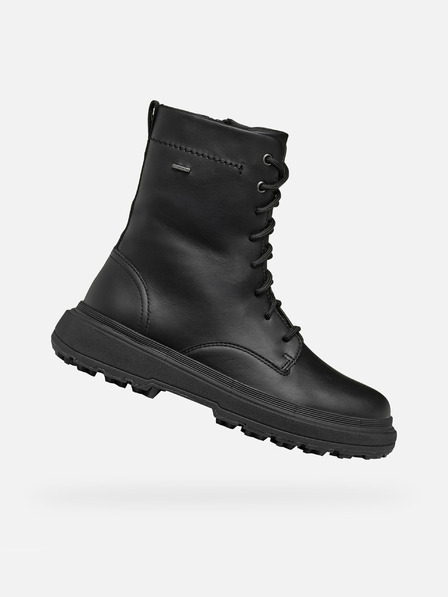 Geox Čierne dámske členkové čižmy Geox Lamidie + Grip ABX