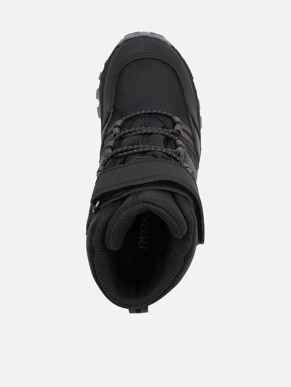 Geox Čierne chlapčenské zimné topánky Geox Himalaya B Abx