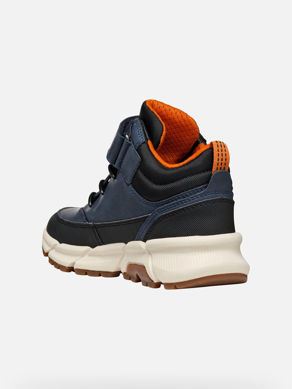 Geox Tmavomodré chlapčenské členkové topánky Geox Flexyper Plus