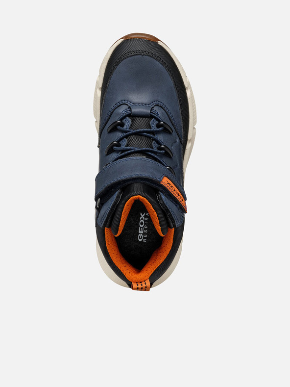 Geox Tmavomodré chlapčenské členkové topánky Geox Flexyper Plus