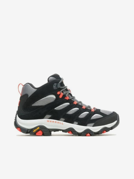 Merrell Čierne pánske outdoorové členkové tenisky MERRELL Moab 3 Mid