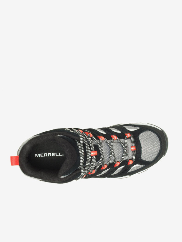 Merrell Čierne pánske outdoorové členkové tenisky MERRELL Moab 3 Mid