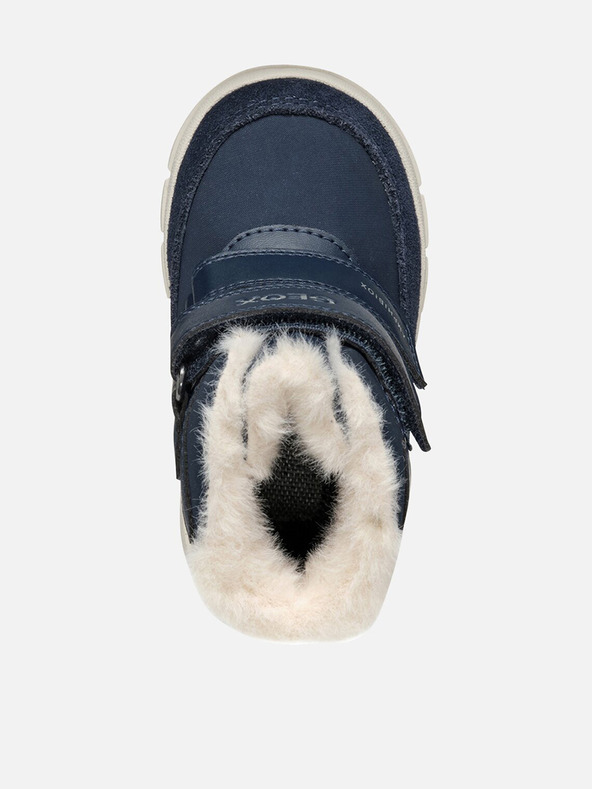 Geox Tmavomodré dievčenské zimné topánky Geox Willaboo B A