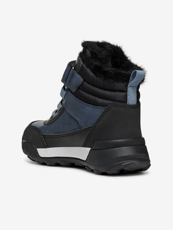 Geox Modré chlapčenské členkové topánky Geox Trekkyup Abx Junior