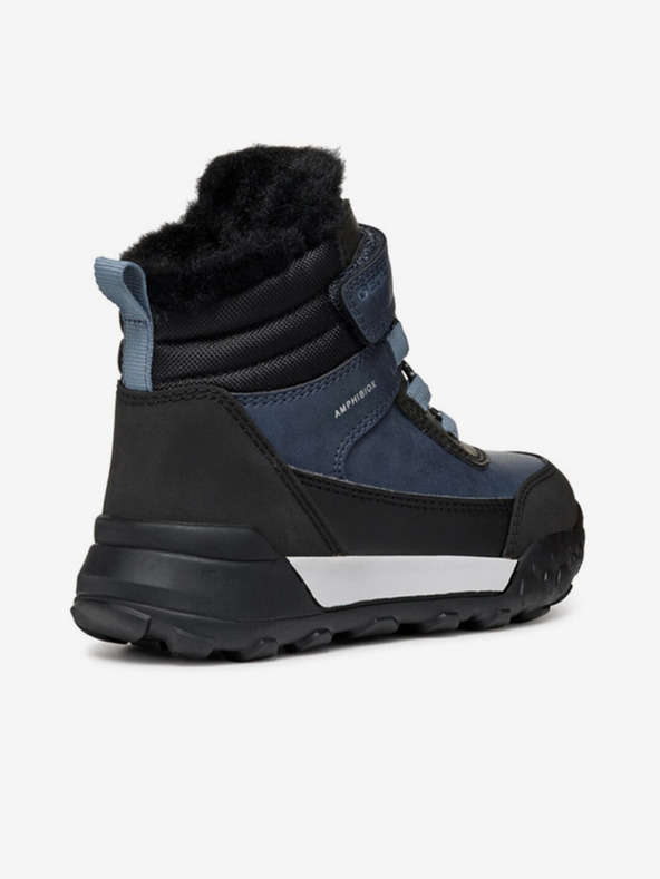 Geox Modré chlapčenské členkové topánky Geox Trekkyup Abx Junior