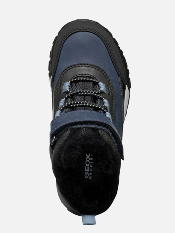 Geox Modré chlapčenské členkové topánky Geox Trekkyup Abx Junior