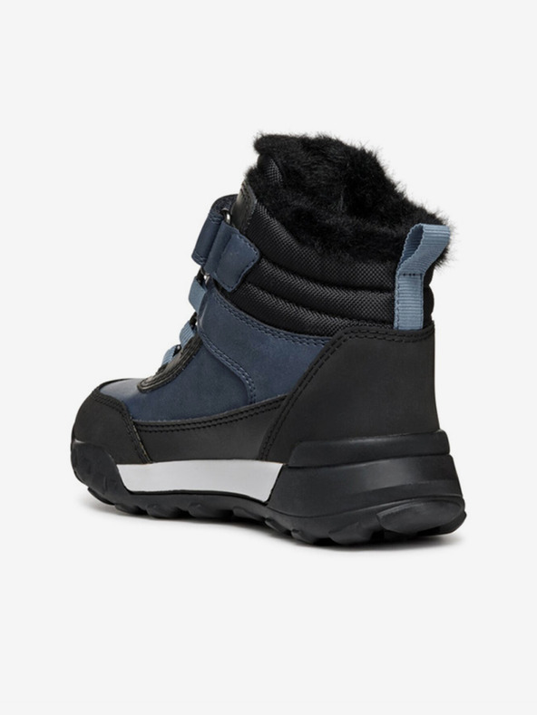 Geox Modré chlapčenské členkové topánky Geox Trekkyup Abx Junior