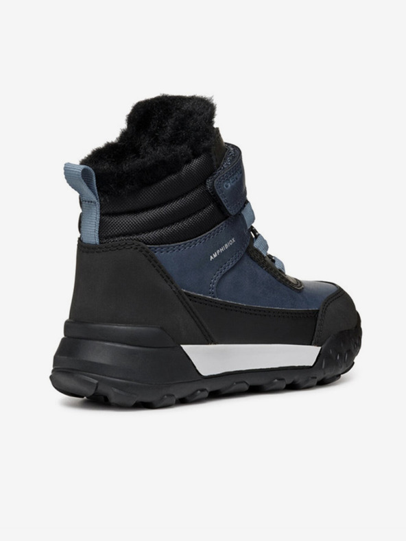 Geox Modré chlapčenské členkové topánky Geox Trekkyup Abx Junior