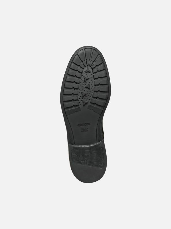 Geox Čierne pánske členkové topánky Geox Tiberio