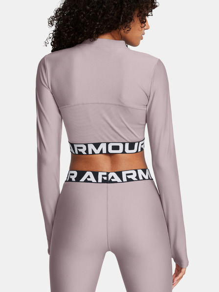 Under Armour Dámske tričko Under Armour HeatGear Rib 1/4 Zip LS