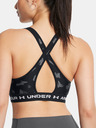 Under Armour Dámska podprsenka Under Armour Crossback Mid Print-BLK