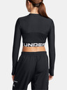 Under Armour Dámske tričko Under Armour HeatGear Rib 1/4 Zip LS