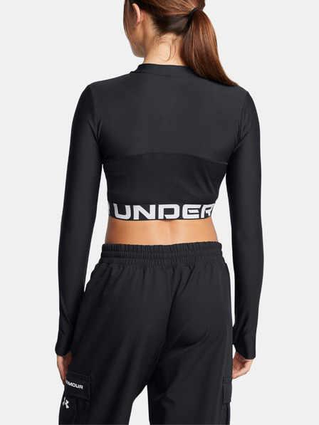 Under Armour Dámske tričko Under Armour HeatGear Rib 1/4 Zip LS