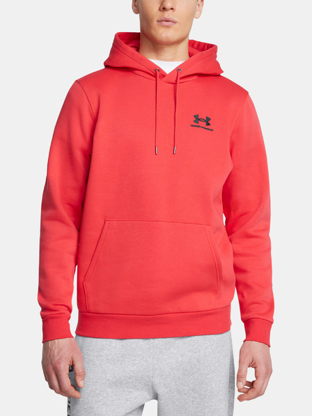 Under Armour Pánska mikina Under Armour UA Icon Fleece Hoodie-RED