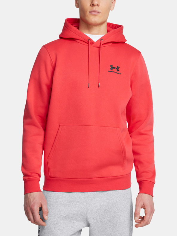 Under Armour Pánska mikina Under Armour UA Icon Fleece Hoodie-RED