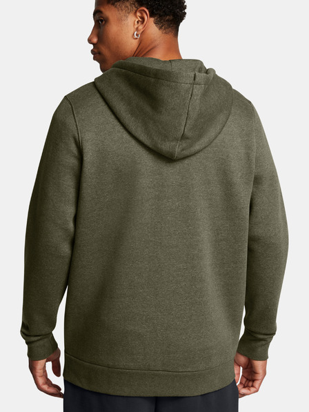 Under Armour Pánska mikina Under Armour UA Icon Fleece FZ Hood-GRN