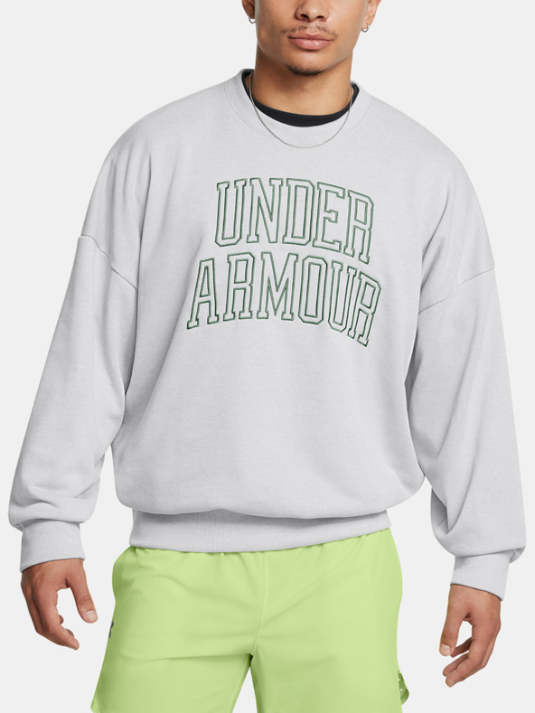 Under Armour Pánska mikina Under Armour UA Icon HWT Terry OS Crew-GRY