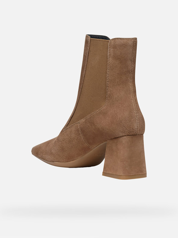 Geox Hnedé dámske členkové topánky Geox Giselda