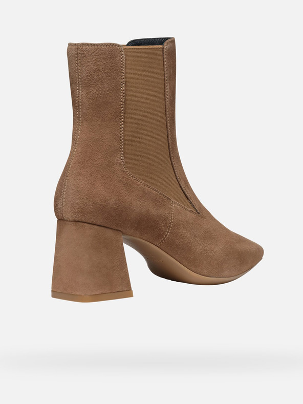 Geox Hnedé dámske členkové topánky Geox Giselda