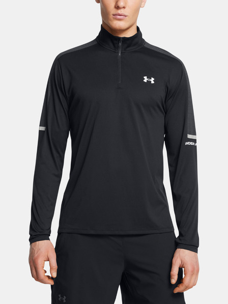 Under Armour Pánske tričko Under Armour UA Tech Utility 1/4 Zip-BLK