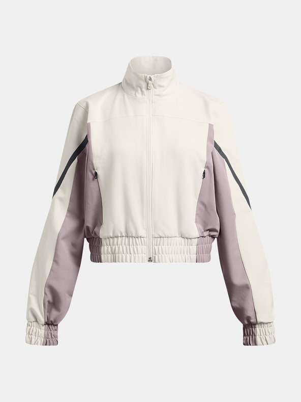 Under Armour Dievčenská bunda Under Armour Unstoppable Crop Jacket-WHT