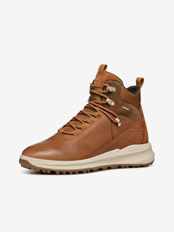 Geox Hnedé dámske členkové topánky Geox Pg1X ABX